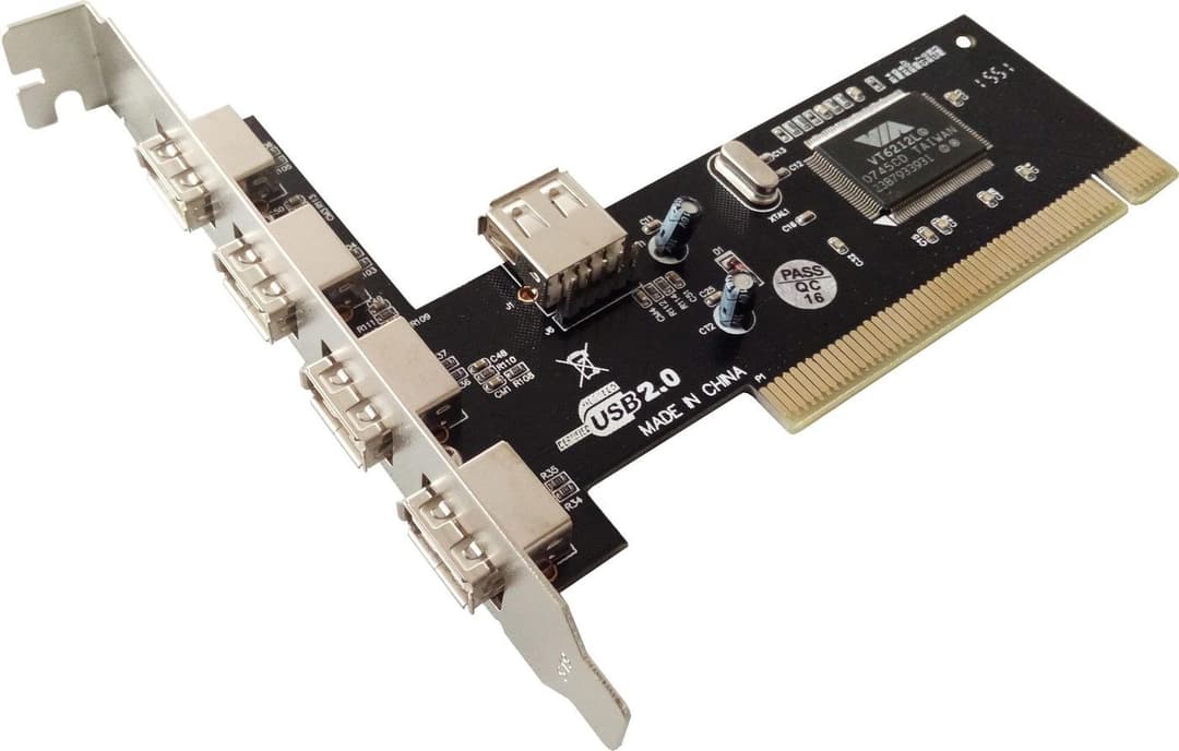 Microconnect MC-USB-NEC2.0 PCI USB 2.0 Expansion Card 4 External + 1 Internal Port - Image 1