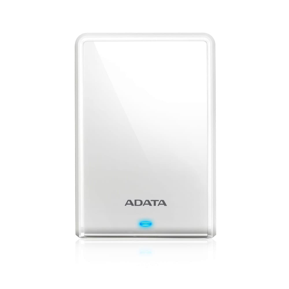 ADATA HV620S Slim 2.5" USB 3.2 Gen 1 External Hard Drive 1TB - White - Image 1