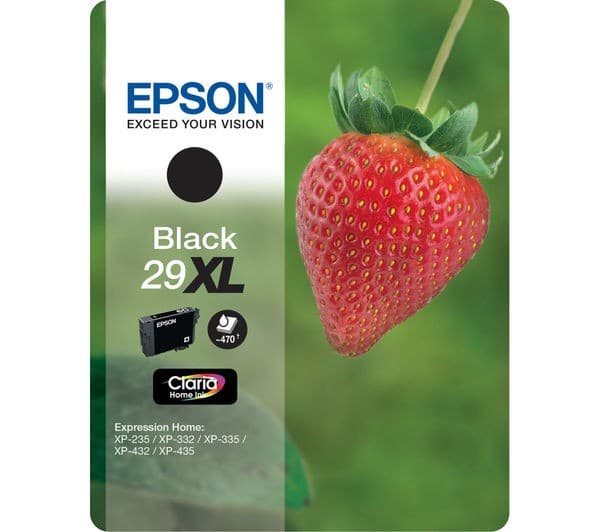 EPSON Strawberry 29 XL Black Ink Cartridge - Image 1
