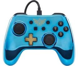 POWERA Nintendo Switch Wired Controller - Blue Chrome Zelda