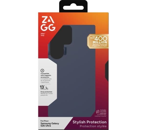 ZAGG Milan Snap Samsung Galaxy S26 Ultra Case Navy - Image 2
