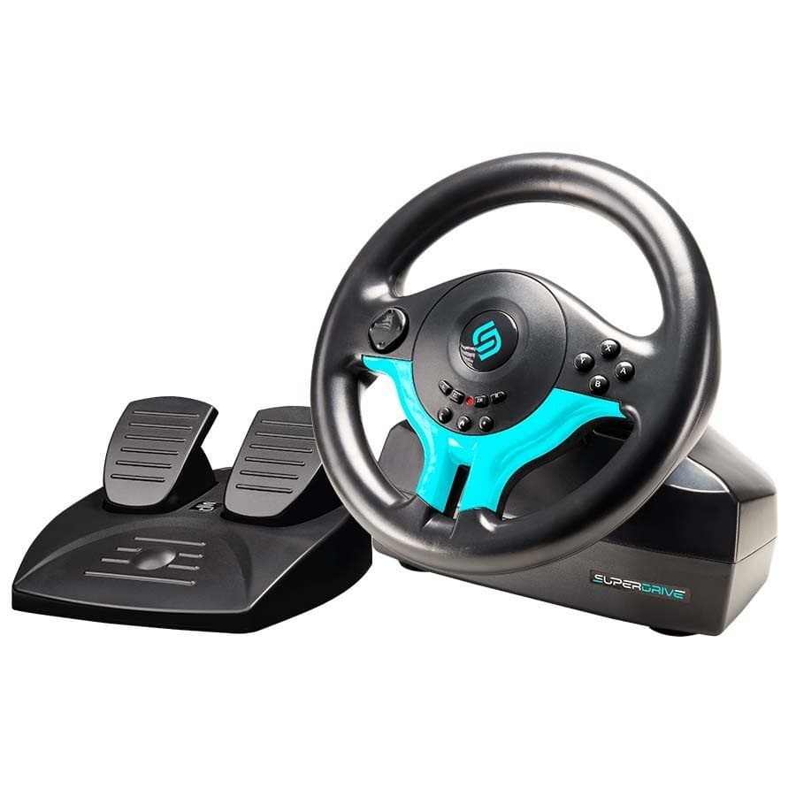 Subsonic Superdrive SV250-S Steering Wheel for Switch 2 & Switch Blue