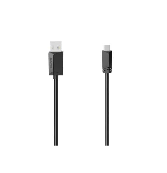 Hama USB 2.0 USB-A to Mini-USB B Cable 480 Mbit/s, 1.5 m - Black (00074260) - Image 1