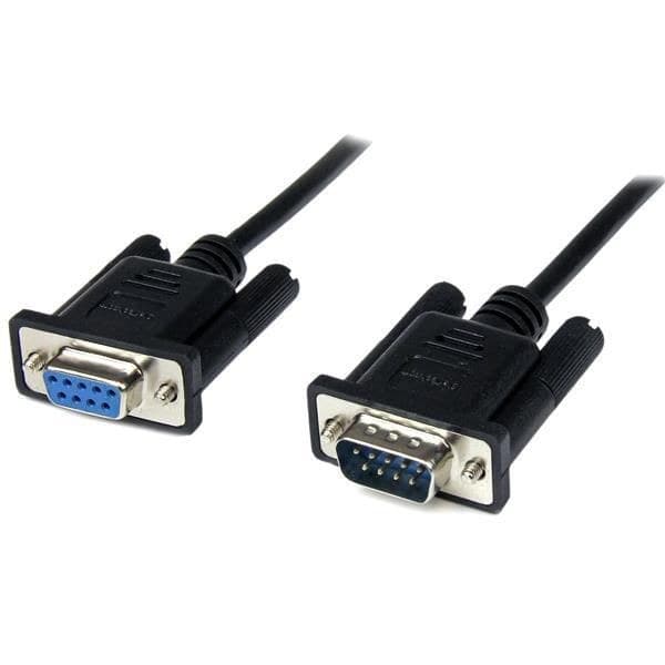 StarTech.com 2m Black DB9 Null Modem Cable - Female/Male - Image 1