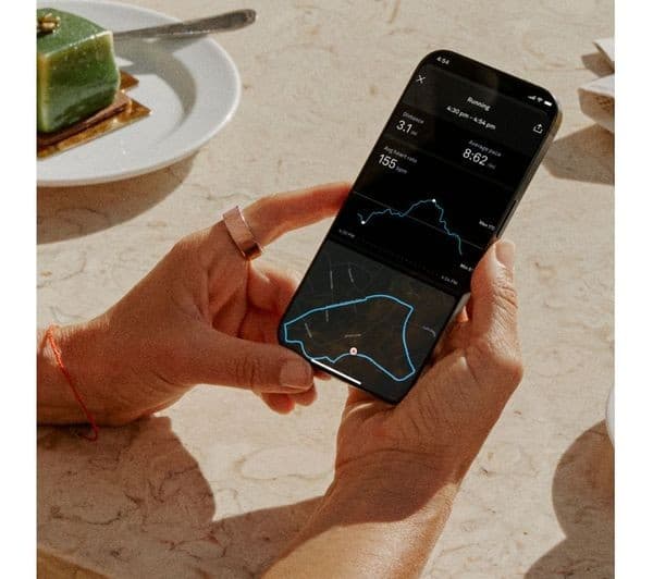 Oura Ring 4 Smart Ring - Rose Gold, Size 8 - Image 6