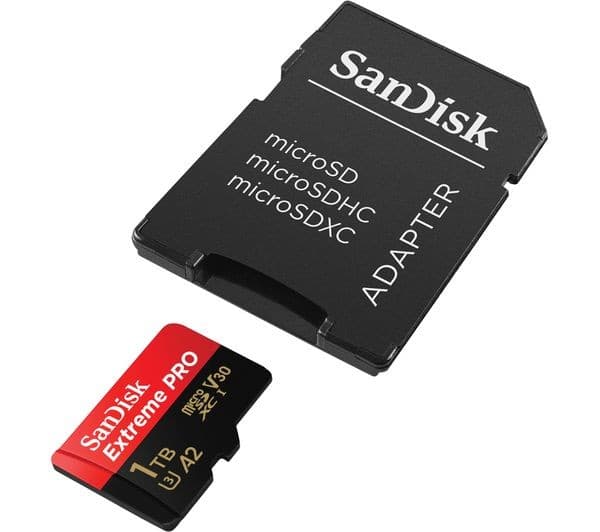 SanDisk Extreme PRO microSDXC UHS-I U3 V30 A2 Memory Card with SD Adapter 1TB - Image 1