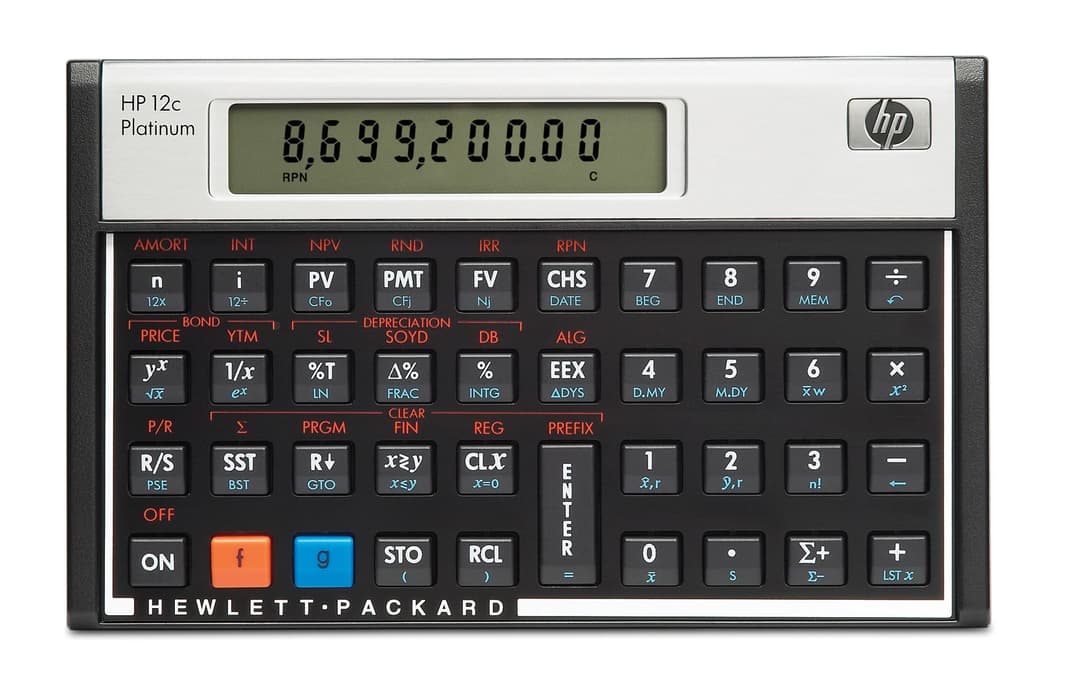 HP 12c Platinum Financial Calculator (F2231AA) - Image 1