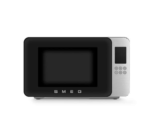 SMEG Collezione MOC01BLMUK Microwave with Grill 29L 900W Inverter 18 Auto Cook Programmes - Black - Image 1