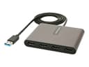 StarTech.com USB 3.0 to 4 HDMI Adapter, External Video & Graphics Card, USB Type-A to Quad HDMI Monitor Display Adapter Dongle, 1080p 60Hz, USB 3.0 to HDMI Adapter/Video Converter, Windows - Multi Monitor Adapter - adapter cable - HDMI / USB - 1 m thumbnail 3