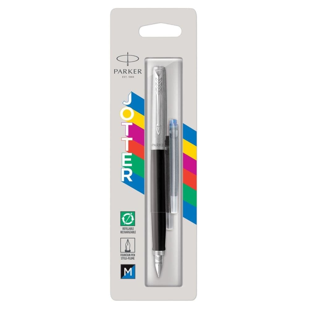 Parker Jotter Originals Fountain Pen Black Finish Box of 6