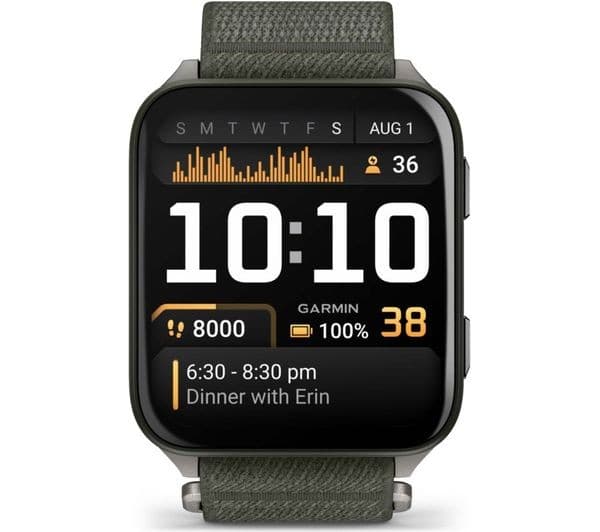 Garmin Venu X1 GPS Smartwatch - Titanium & Moss - Image 1