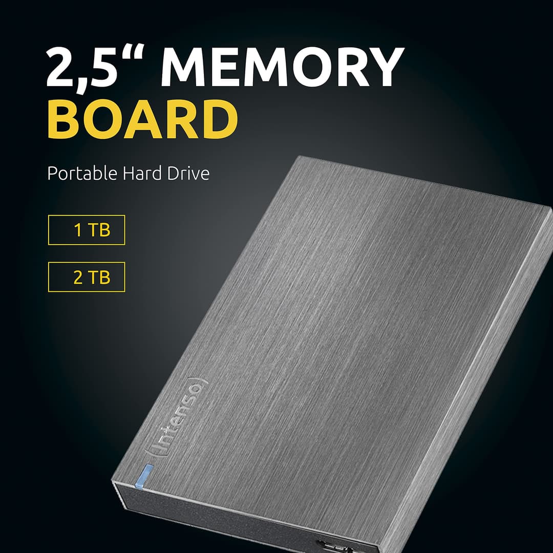 Intenso Memory Board 2.5-inch USB 3.2 Gen 1 External Hard Drive Anthracite - 1TB - Image 2