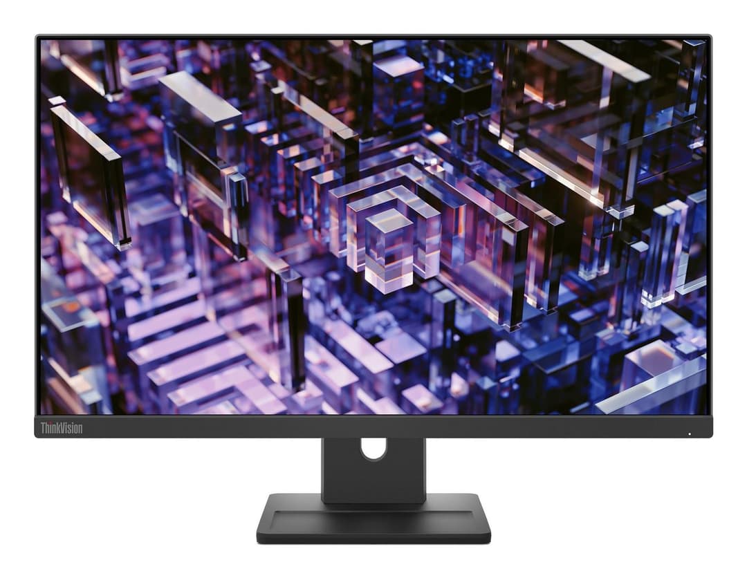 Lenovo ThinkVision E24q-30 23.8" QHD 100Hz IPS Monitor - Black - Image 1