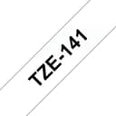 Brother TZe-141 Laminated Label Tape 18mm x 8m - Black on Clear thumbnail 1