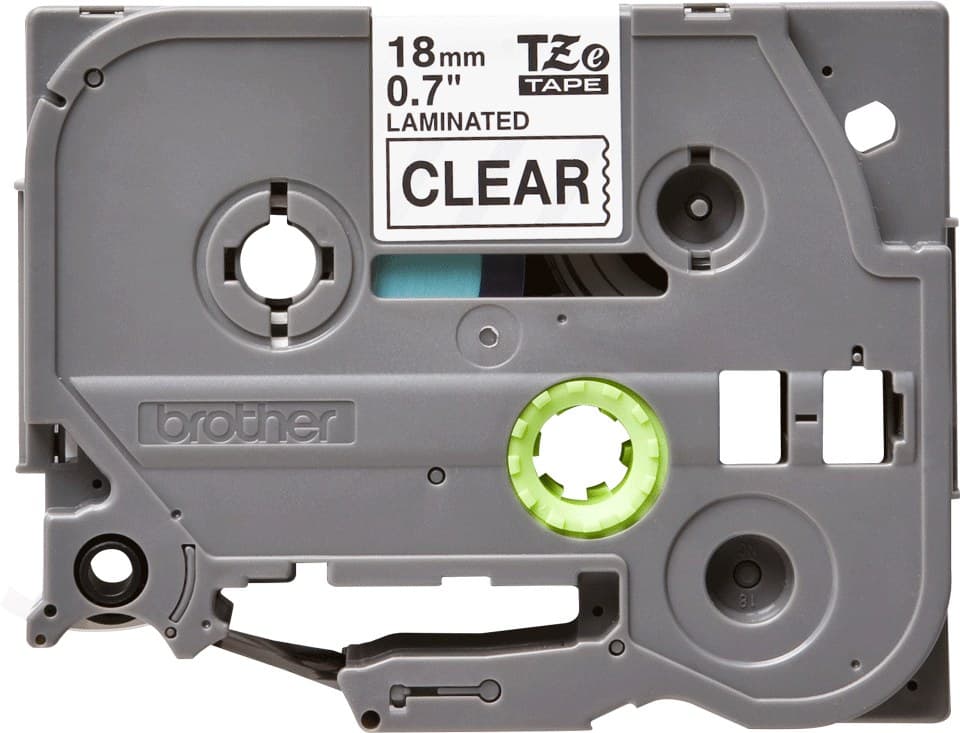 Brother TZe-141 Laminated Label Tape 18mm x 8m - Black on Clear - Image 2