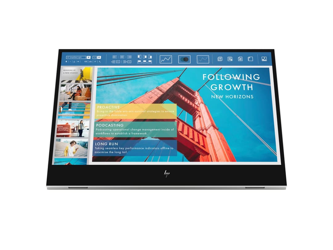 HP E14 G4 14" Full HD USB-C Portable Monitor Silver - Image 1