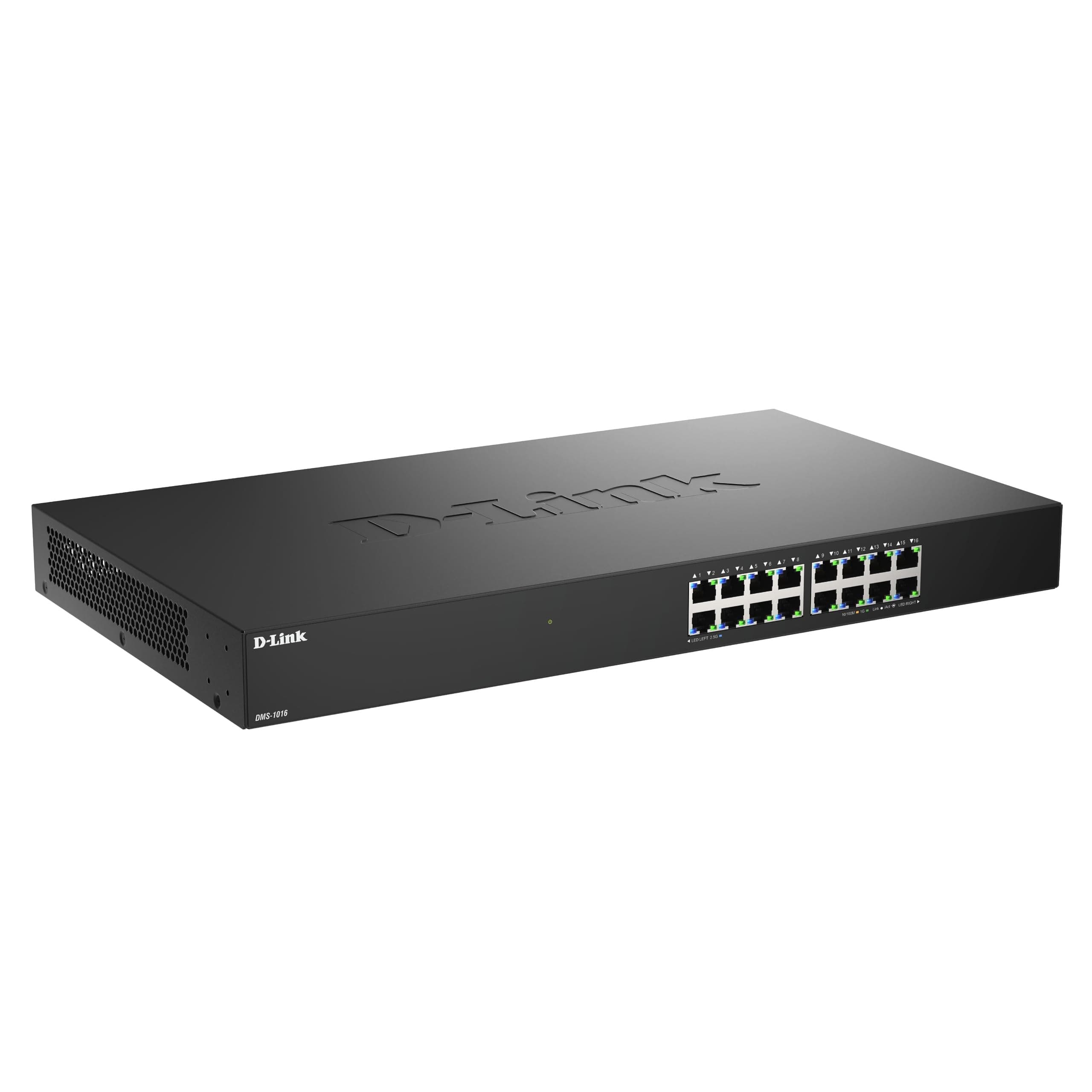 D-Link DMS-1016/B 16-Port 2.5G Multi-Gigabit Unmanaged Ethernet Switch - Black