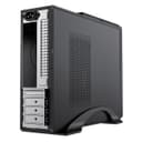 CiT S014C Slim Mini-Tower Micro-ATX Desktop PC Case with 300W Power Supply - Black thumbnail 6