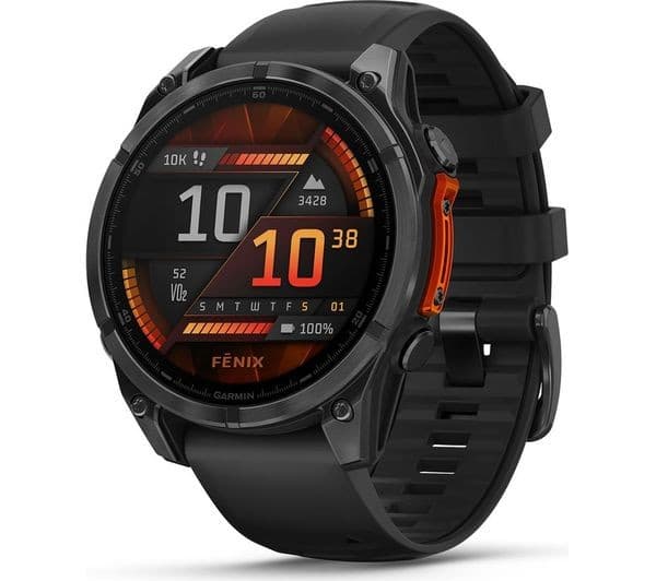 Garmin Fenix 8 AMOLED 47mm Standard - Slate Grey with Black Band