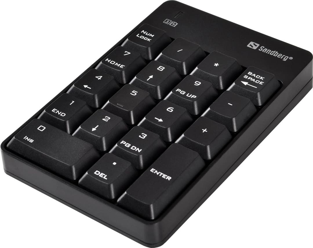 Sandberg Wireless Numeric Keypad 2 - Black - Image 1