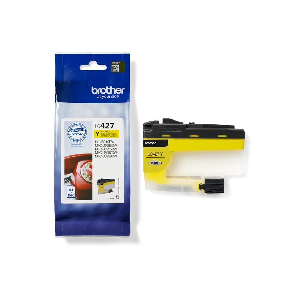 Brother LC427 Original Ink Cartridge 1,500 Pages - Yellow - Image 1
