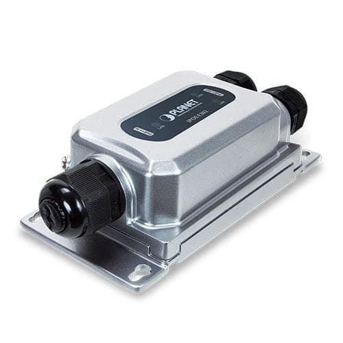 PLANET IP67-rated Industrial 1-Port PoE+ Extender (3 Waterproof Cable Glands Included)
