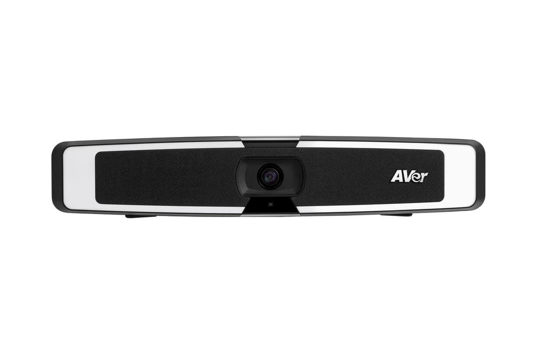 AVer VB130 4K USB Video Bar with Intelligent Lighting, 120° FOV, Lens Cover and Wall Mount - Image 1