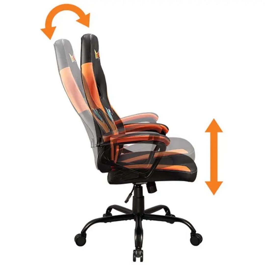 Subsonic Dragon Ball Z Gaming Chair - Black and Orange - Image 7