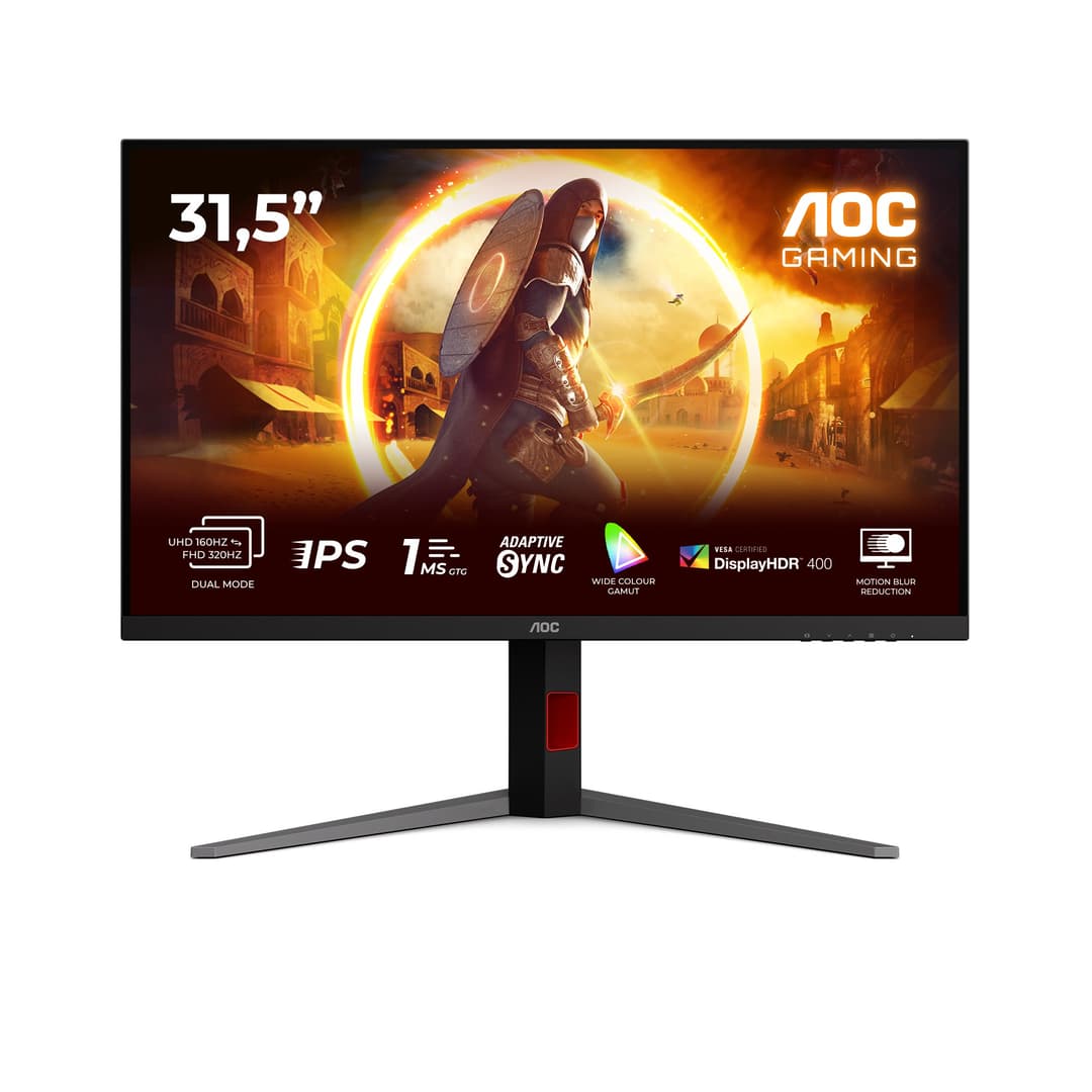 AOC G4 U32G3U 32" Fast IPS Dual Frame 4K UHD Height Adjustable Gaming Monitor - Image 1