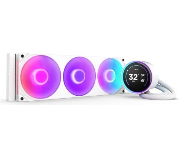 NZXT Kraken Elite 360 RGB Liquid CPU Cooler White - Image 1