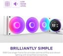NZXT Kraken Elite 360 RGB Liquid CPU Cooler White thumbnail 9