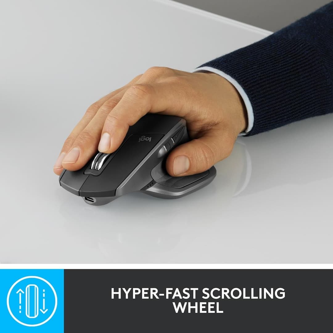 Logitech MX Master 2S Bluetooth Edition Wireless Mouse - Graphite - Image 4