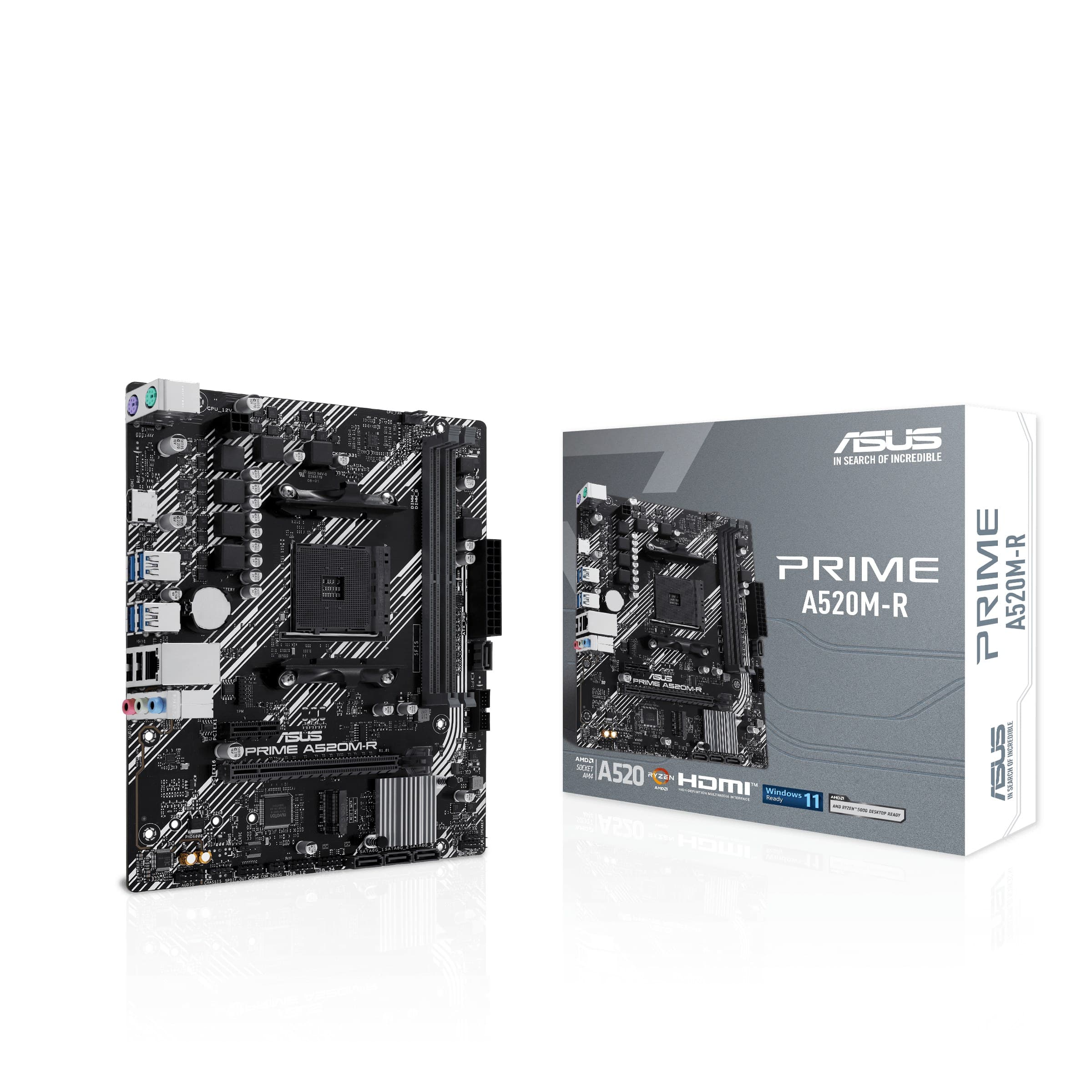 ASUS PRIME A520M-R AMD A520 DDR4 Micro-ATX Socket AM4 Motherboard