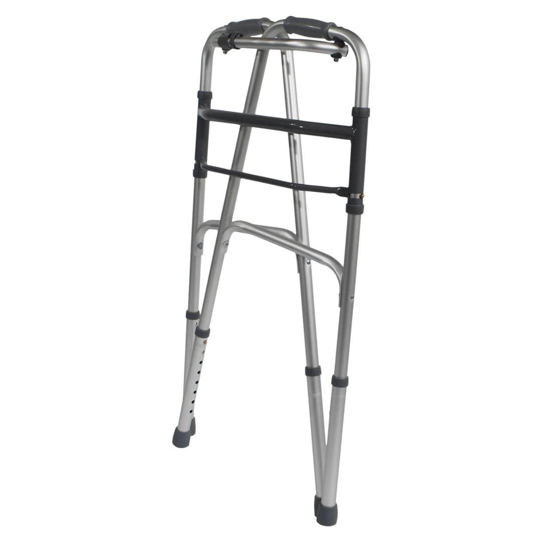 Aidapt VP129F Lightweight Aluminium Folding Walking Frame - Unwheeled - Image 4