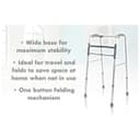 Aidapt VP129F Lightweight Aluminium Folding Walking Frame - Unwheeled thumbnail 8
