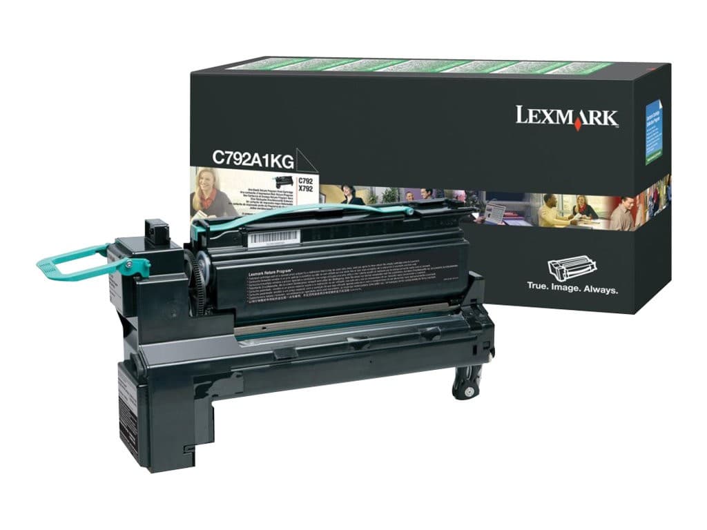 Lexmark - black - original - toner cartridge - LCCP, LRP