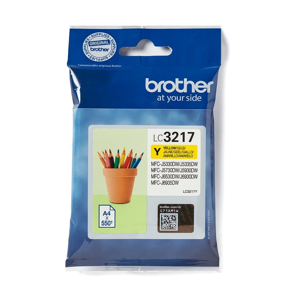 Brother LC3217Y Original Ink Cartridge - Yellow - Image 1