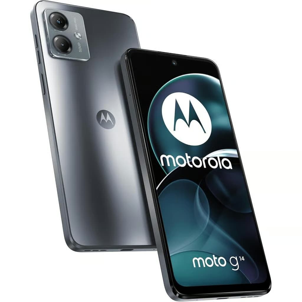 Motorola Moto G14 128GB 4GB RAM 4G LTE Smartphone 6.5 Inch Full HD+ - Steel Grey - Image 1