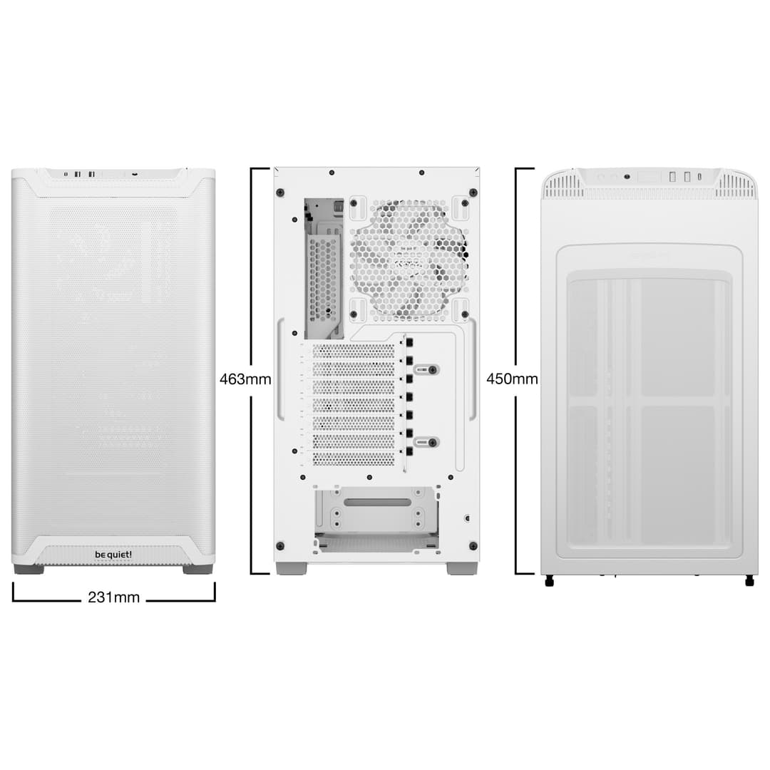 be quiet! Pure Base 501 Airflow ATX Mid Tower Gaming PC Case - Black - Image 6