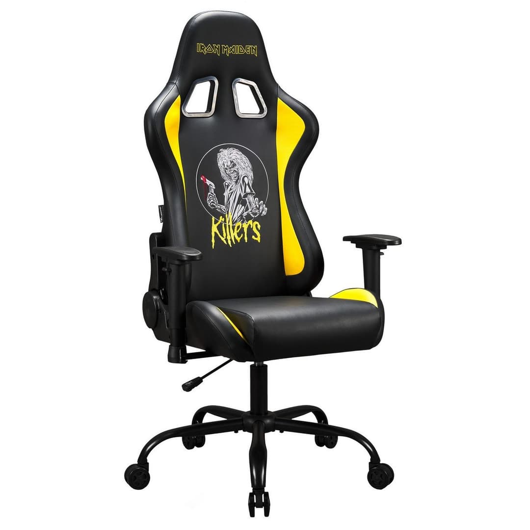 Subsonic Iron Maiden Killers Pro Gaming Chair - Black and Yellow - Image 1