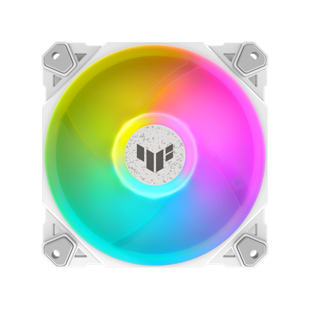 ASUS TUF Gaming TF120 ARGB 120mm PC Case Fan Triple Pack - White - Image 4