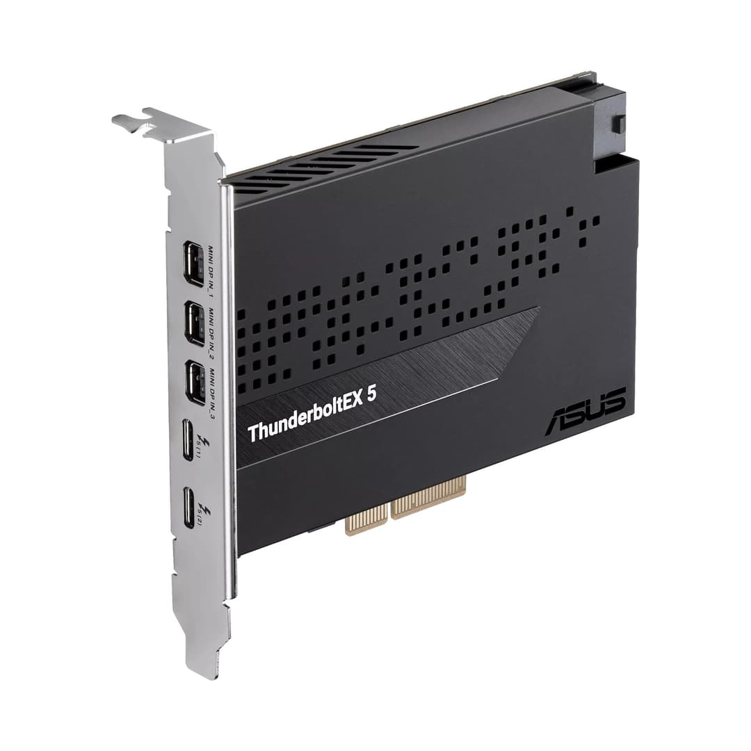ASUS ThunderboltEX 5 Dual Thunderbolt 5 USB-C PCIe 4.0 x4 Expansion Card 3 x Mini DisplayPort IN - 90MC0E50-M0EAY0 - Image 8