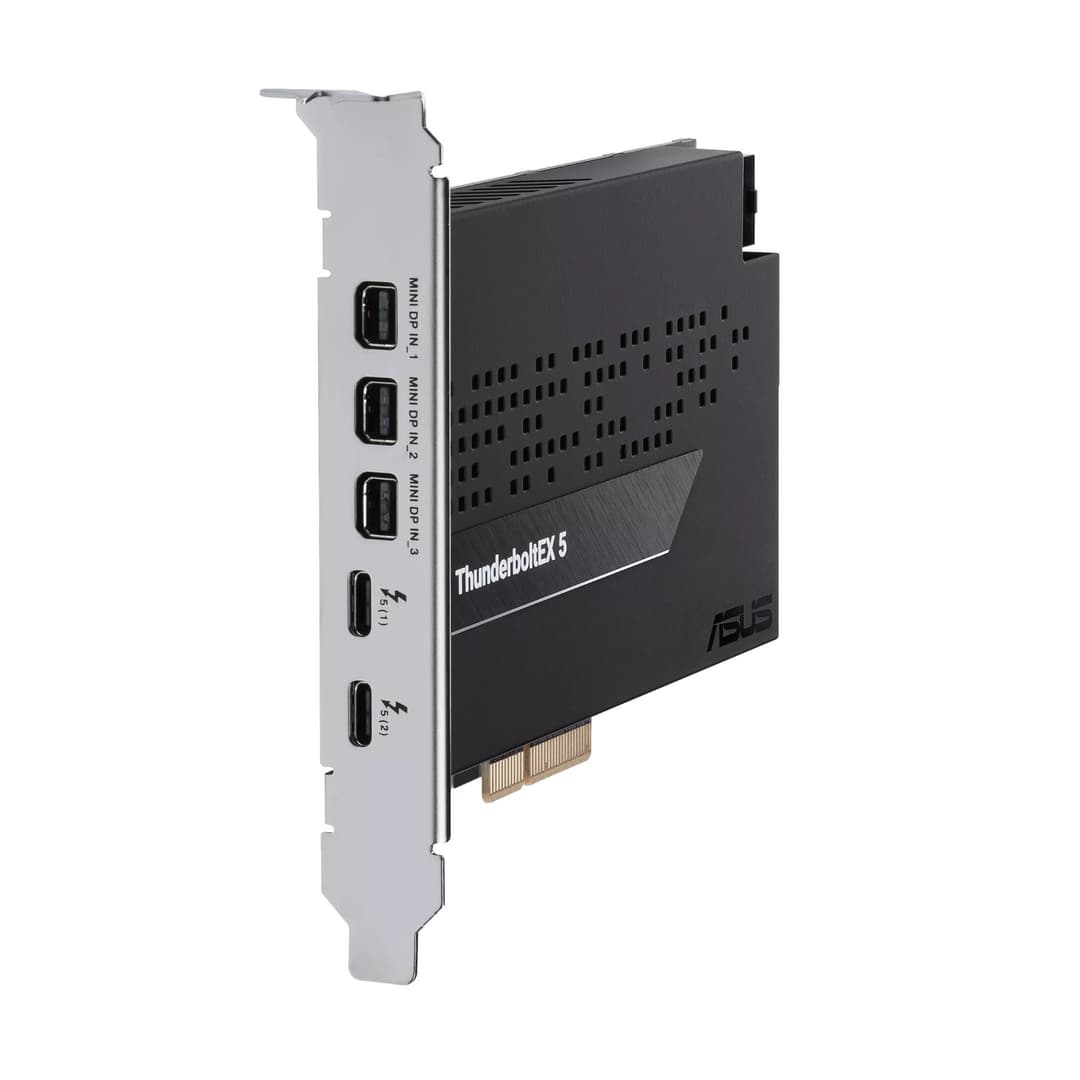 ASUS ThunderboltEX 5 Dual Thunderbolt 5 USB-C PCIe 4.0 x4 Expansion Card 3 x Mini DisplayPort IN - 90MC0E50-M0EAY0 - Image 10