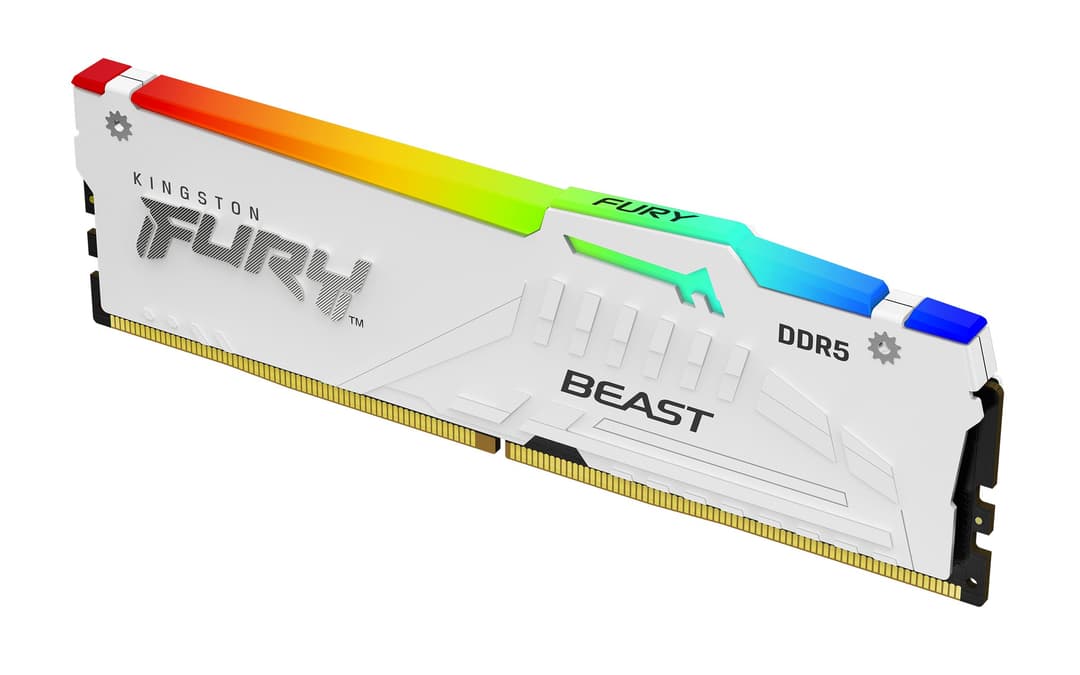 Kingston Technology FURY Beast 32GB 5600MT/s DDR5 CL36 DIMM (Kit of 2) White RGB EXPO - Image 2
