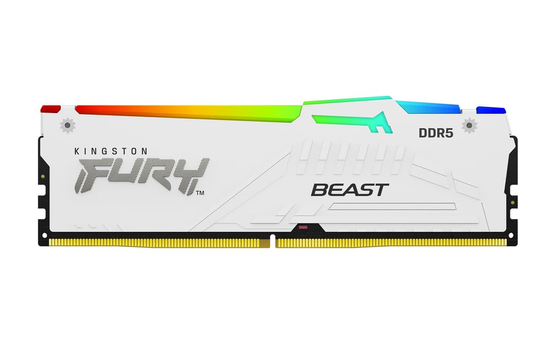Kingston Technology FURY Beast 32GB 5600MT/s DDR5 CL36 DIMM (Kit of 2) White RGB EXPO - Image 3