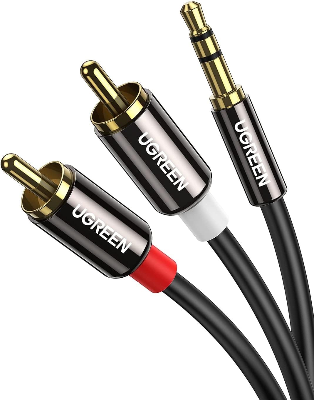 UGREEN 3.5mm to RCA Cable 1M – Hi-Fi Stereo Audio Y-Splitter