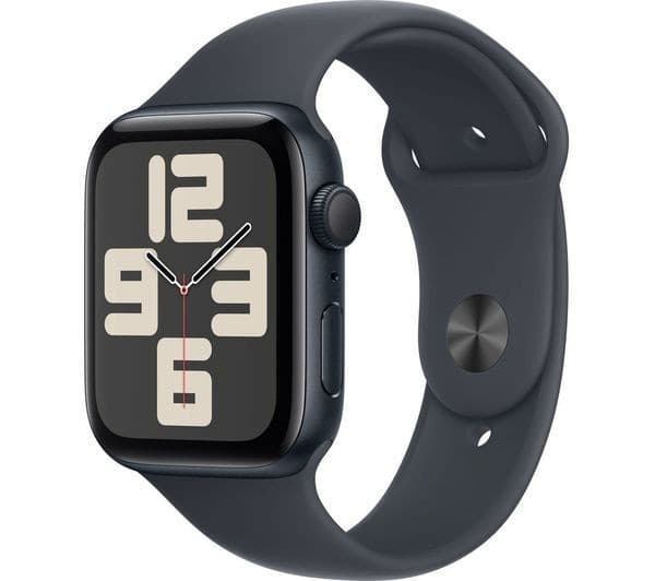 Apple Watch SE 2nd Gen GPS 44mm Aluminium Case with Sport Band M/L - Midnight - Image 1