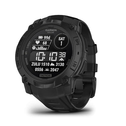Garmin Instinct 3 Tactical Edition Solar Smartwatch 50mm Black - Image 9