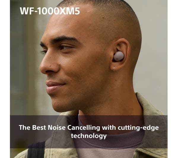 Sony WF-1000XM5 Wireless Noise Cancelling Earbuds - Smoky Pink - Image 5
