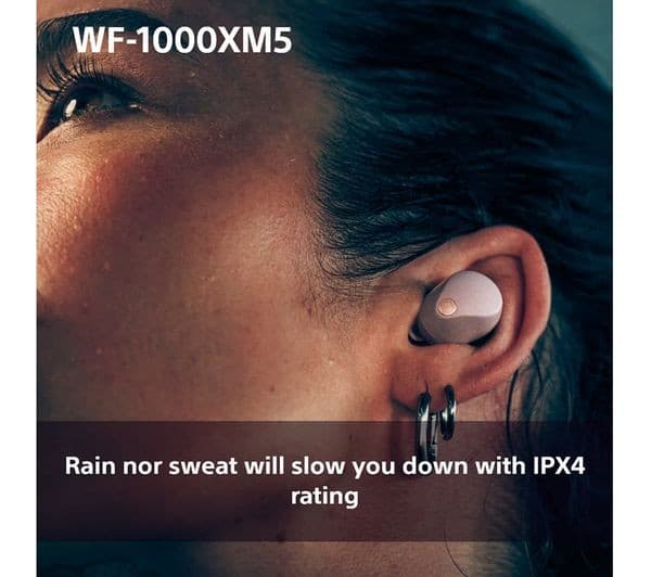 Sony WF-1000XM5 Wireless Noise Cancelling Earbuds - Smoky Pink - Image 10